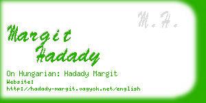 margit hadady business card